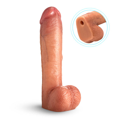 12" Cock Lock Dildo With Balls