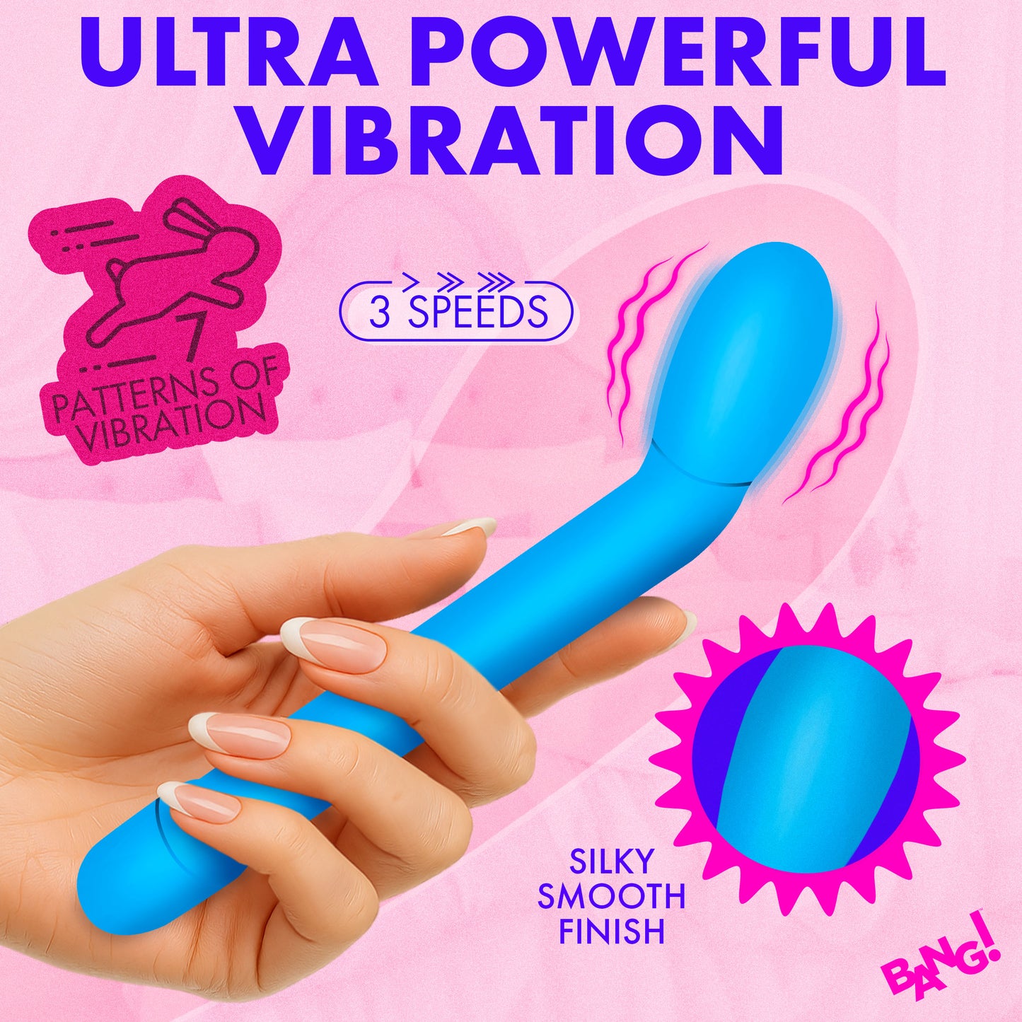 Slim G-spot Vibrator - Blue