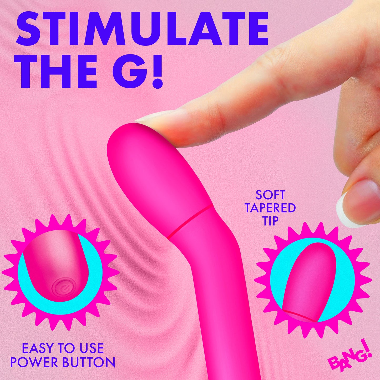 Slim G-spot Vibrator - Pink