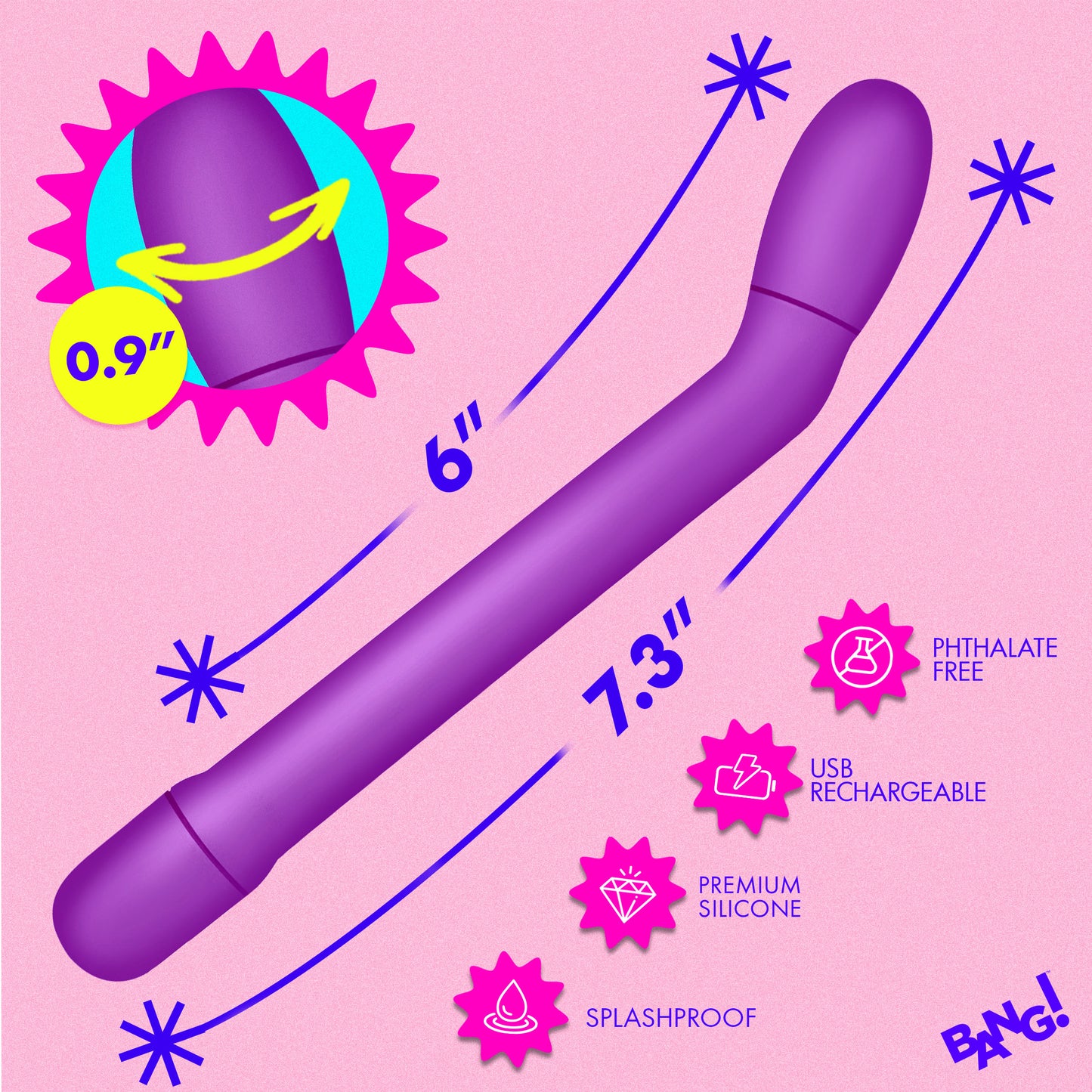 Slim G-spot Vibrator - Purple