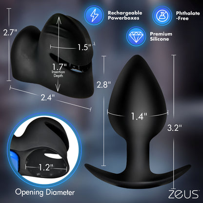 Anal Plug & Head Teaser E-stim Kit