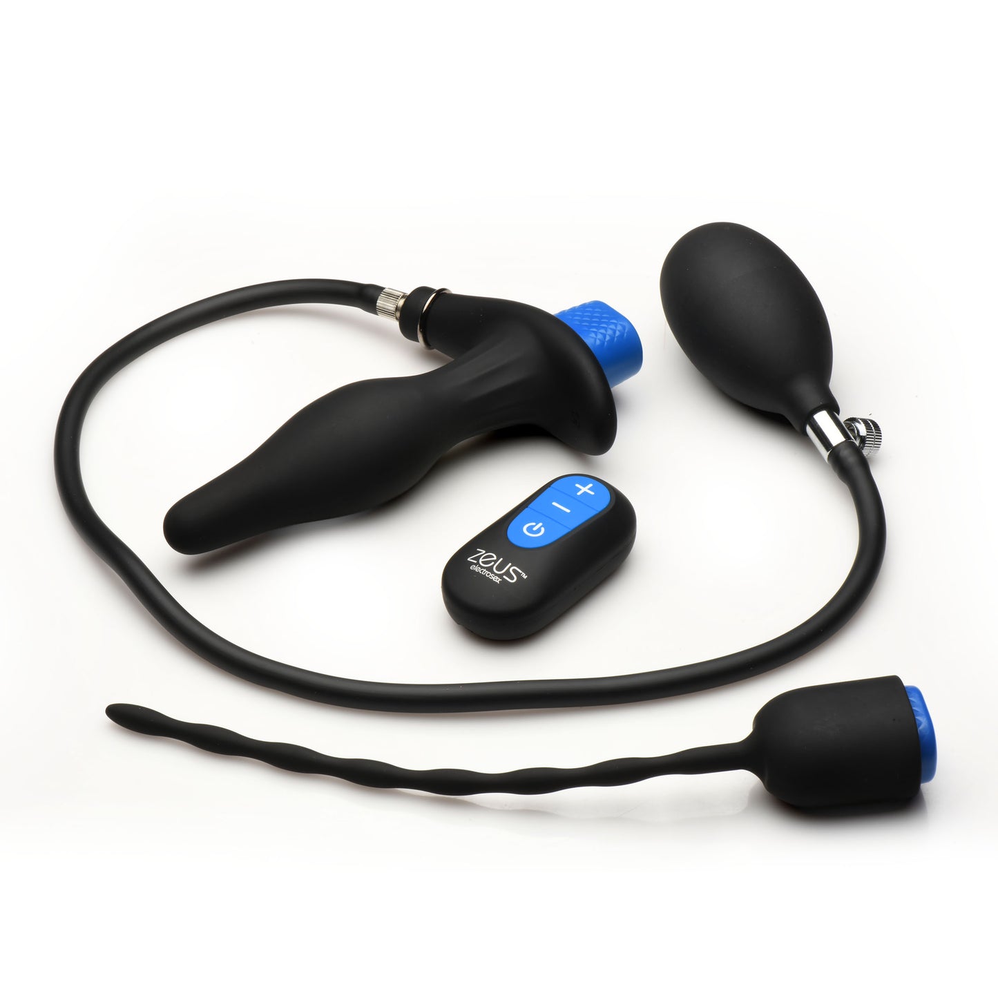 Inflatable Anal Plug & Urethral Sound E-stim Kit