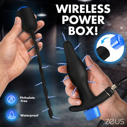 Inflatable Anal Plug & Urethral Sound E-stim Kit