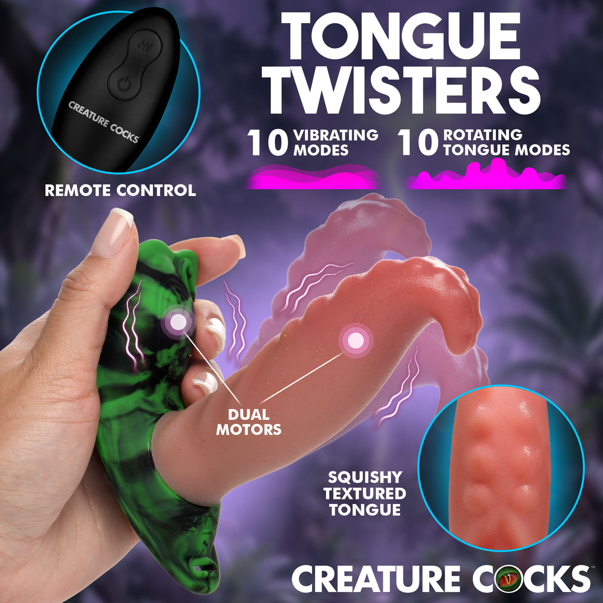 Tongue Twister Panty Vibe W/ Harness