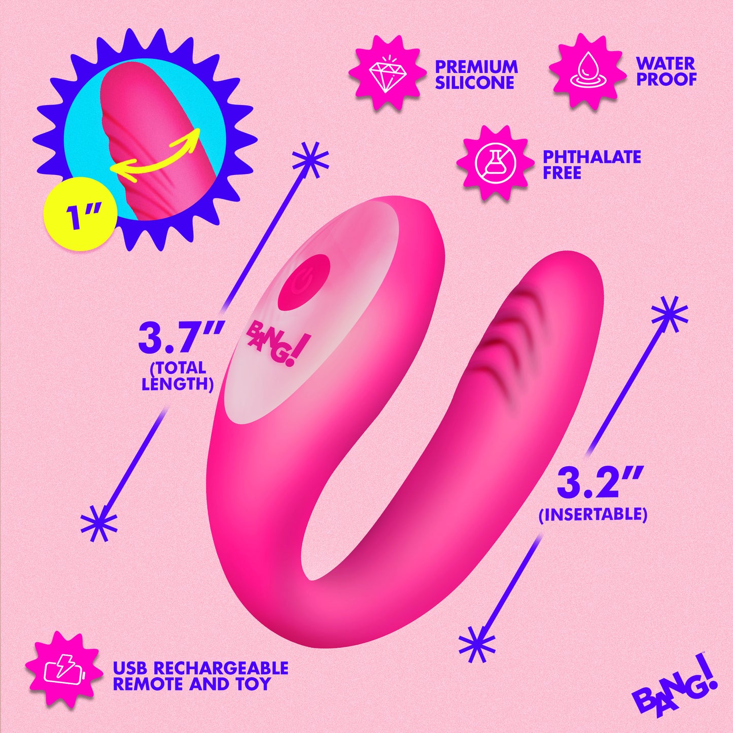 Gyrating G-spot Vibrator - Pink