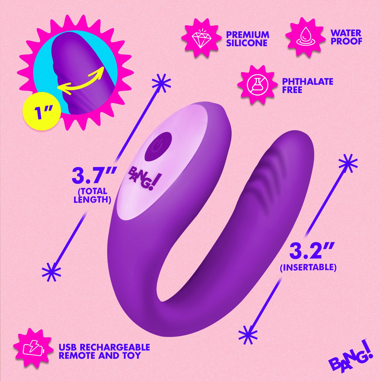 Gyrating G-spot Vibrator - Purple