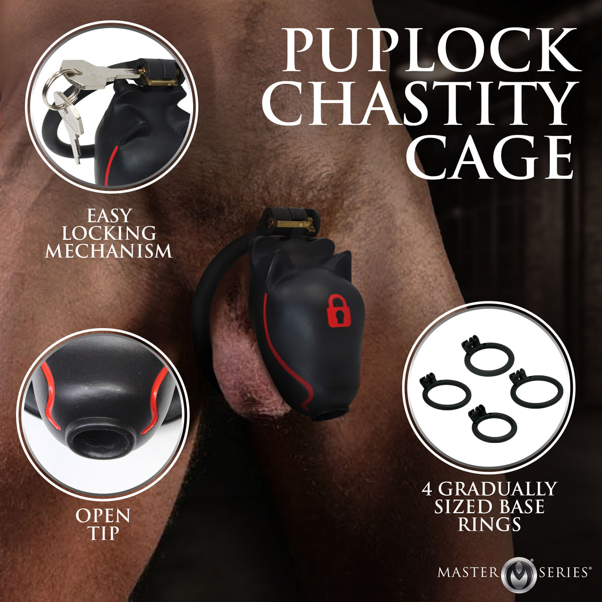 Puplock Chastity Cage