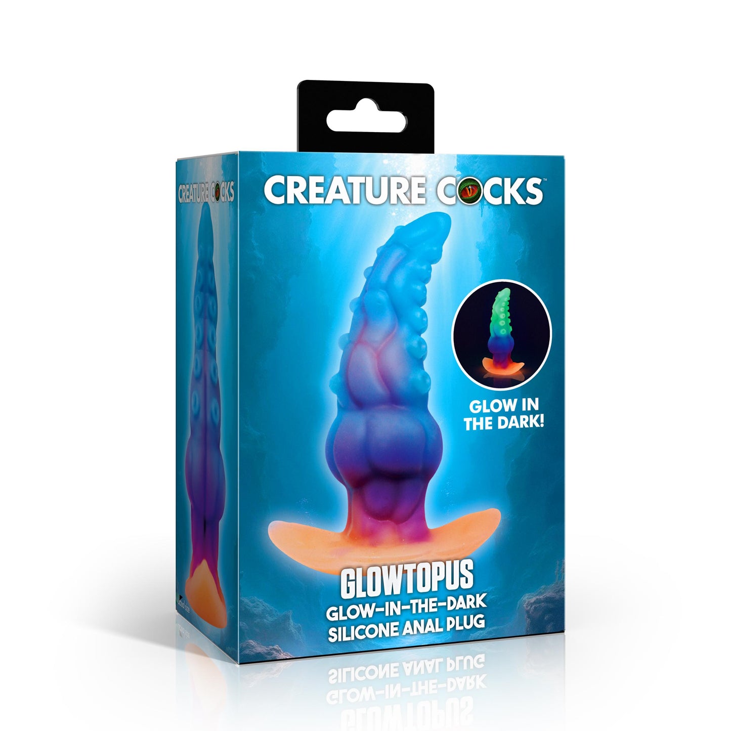 Glowtopus Glow-in-the-dark Silicone Anal Plug