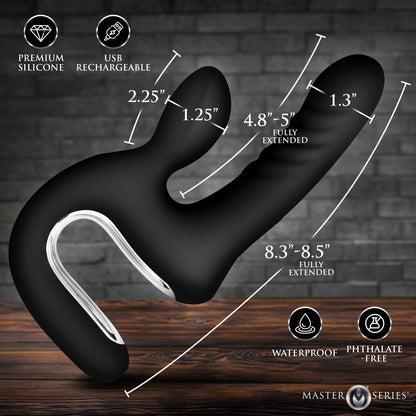 Thrust Pounder Thrusting Silicone Vibrator