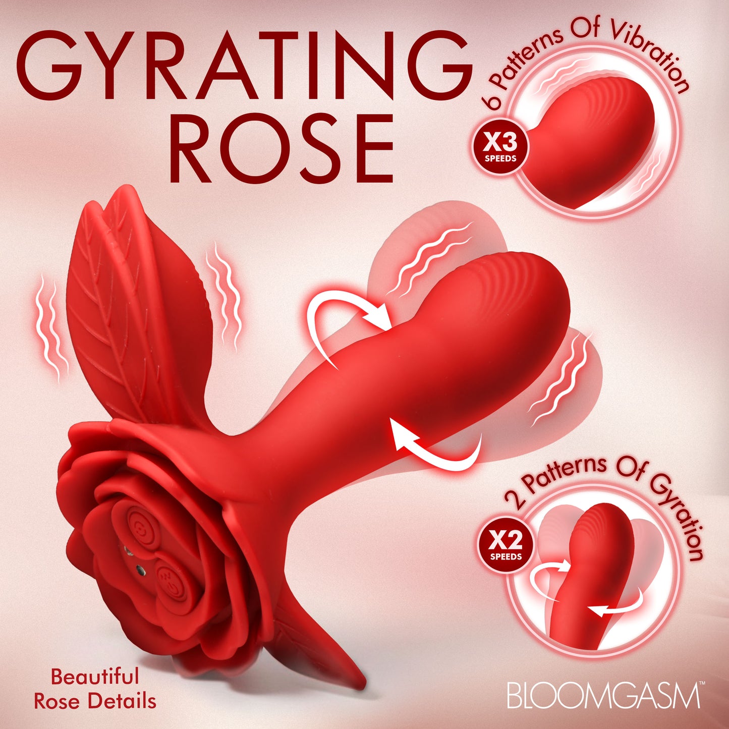 Gyrarose Gyrating Silicone Vibrator