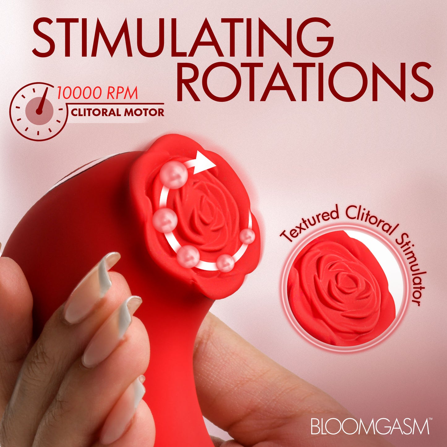 Caress Rotating Bead Silicone Vibrator