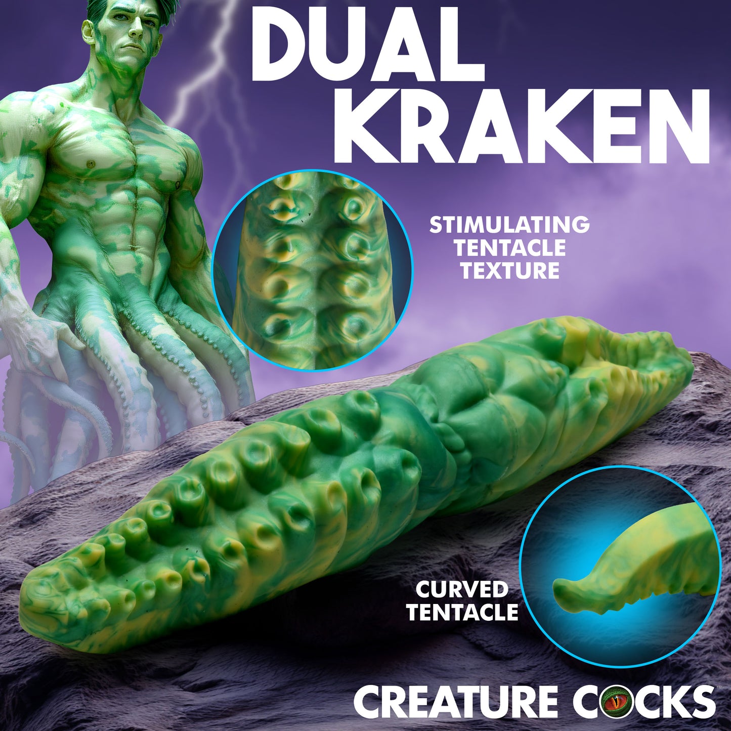 Dual Kraken Silicone Double Dildo