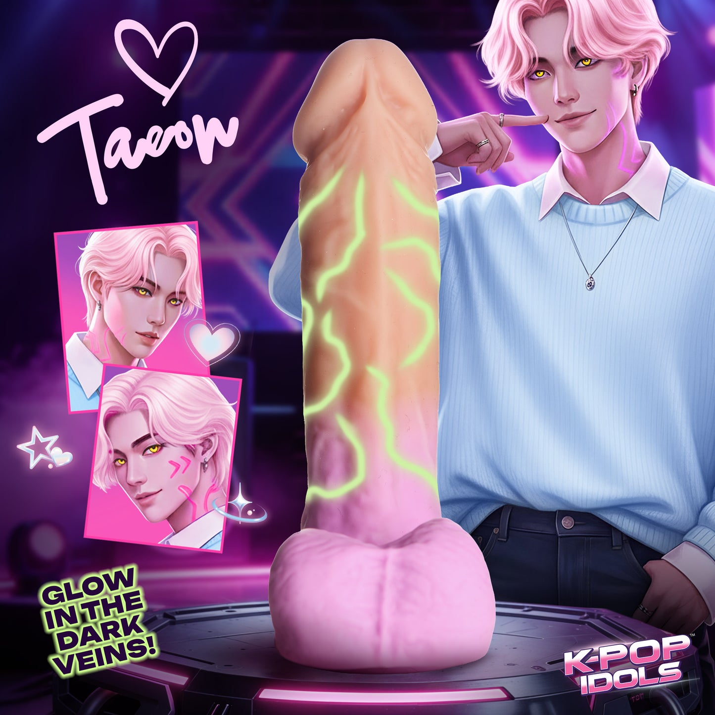 Taeon Silicone Dildo With Balls
