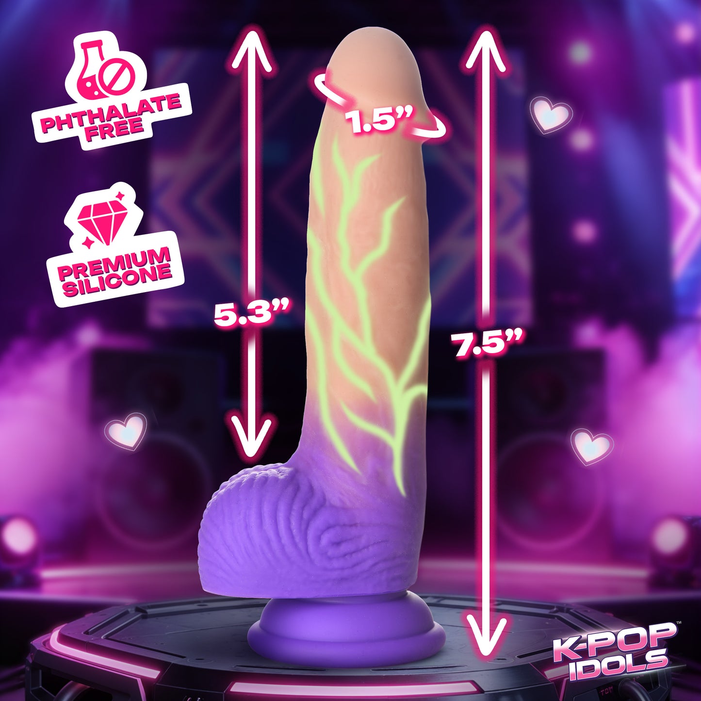 Aren Silicone Dildo With Balls