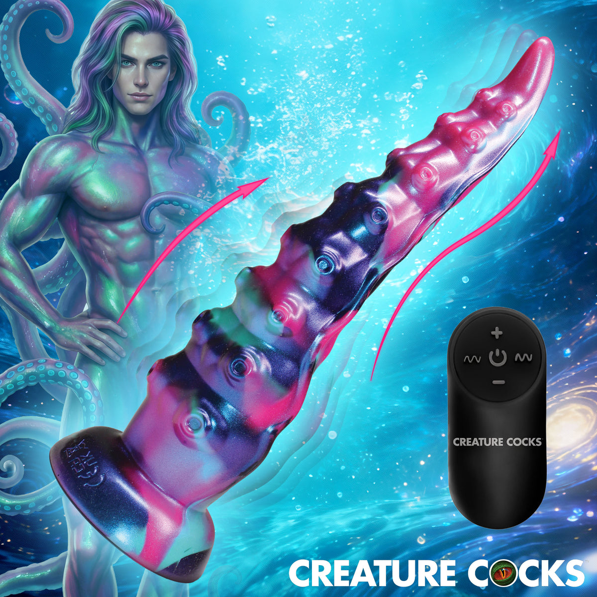 Tenta-squirm Squirming & Vibrating Tentacle Silicone Dildo