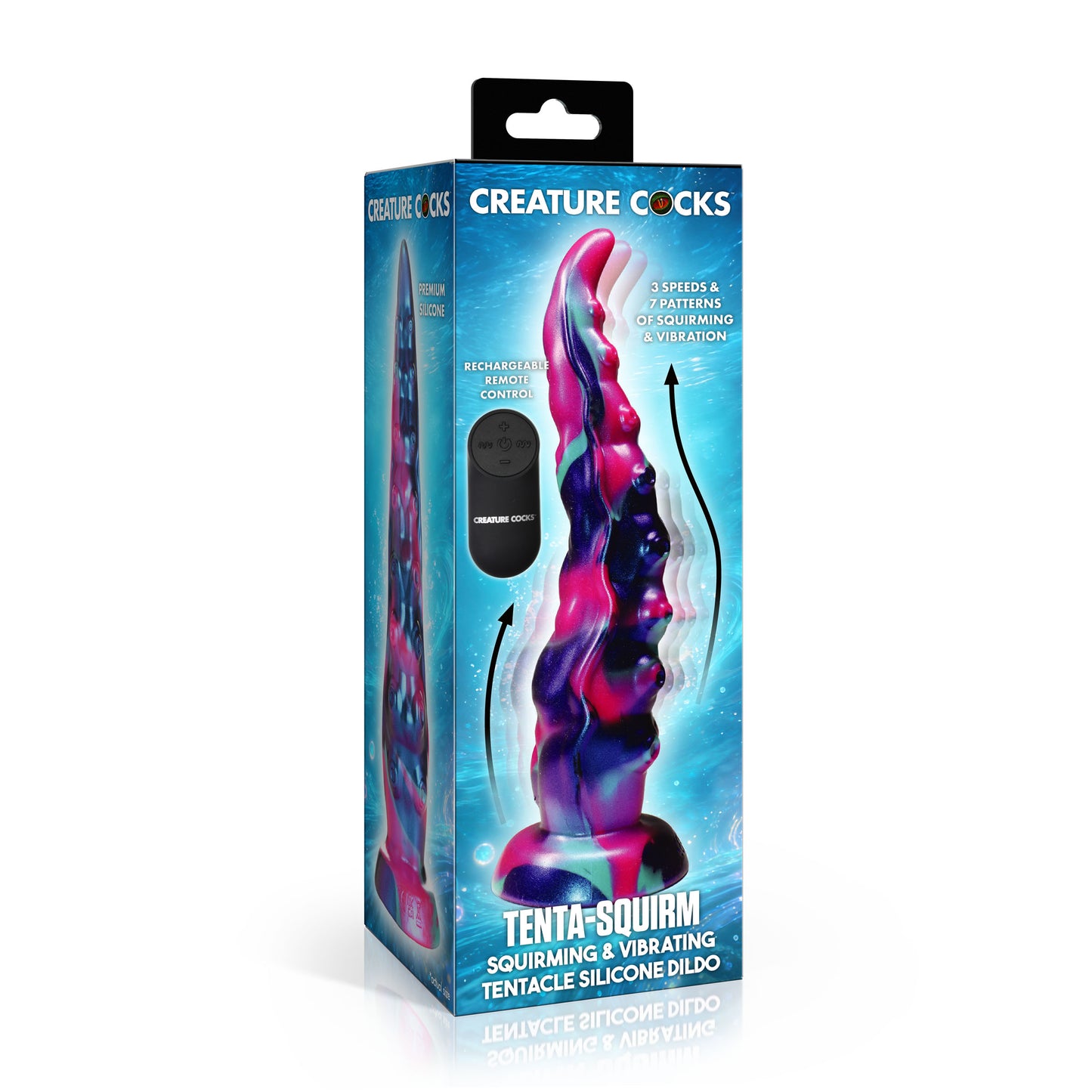 Tenta-squirm Squirming & Vibrating Tentacle Silicone Dildo