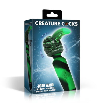 Octo Wand Silicone Vibrating Wand + Attachment