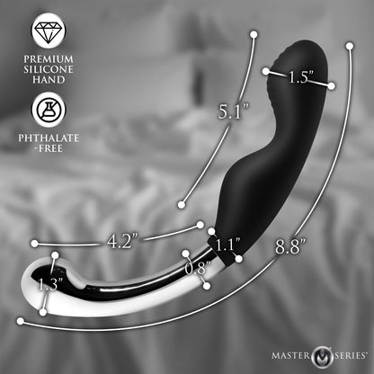 Dual Desire Dual-ended Silicone & Metal Dildo