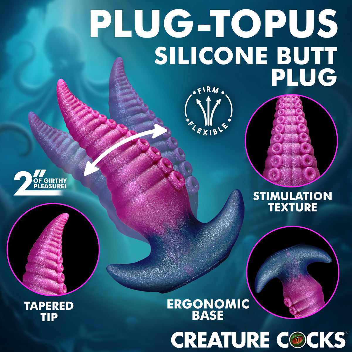 Plug-topus Silicone Butt Plug