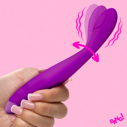 Flexible Silicone G-spot Vibrator - Purple