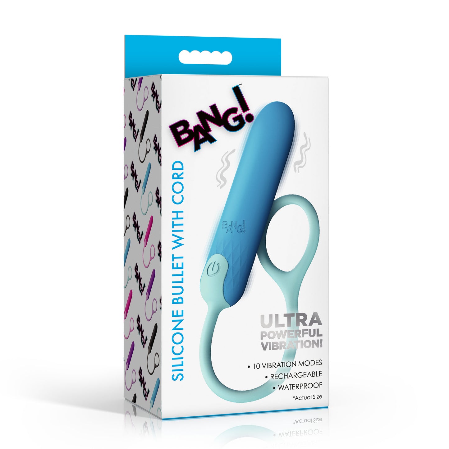 Silicone Bullet With Cord - Blue