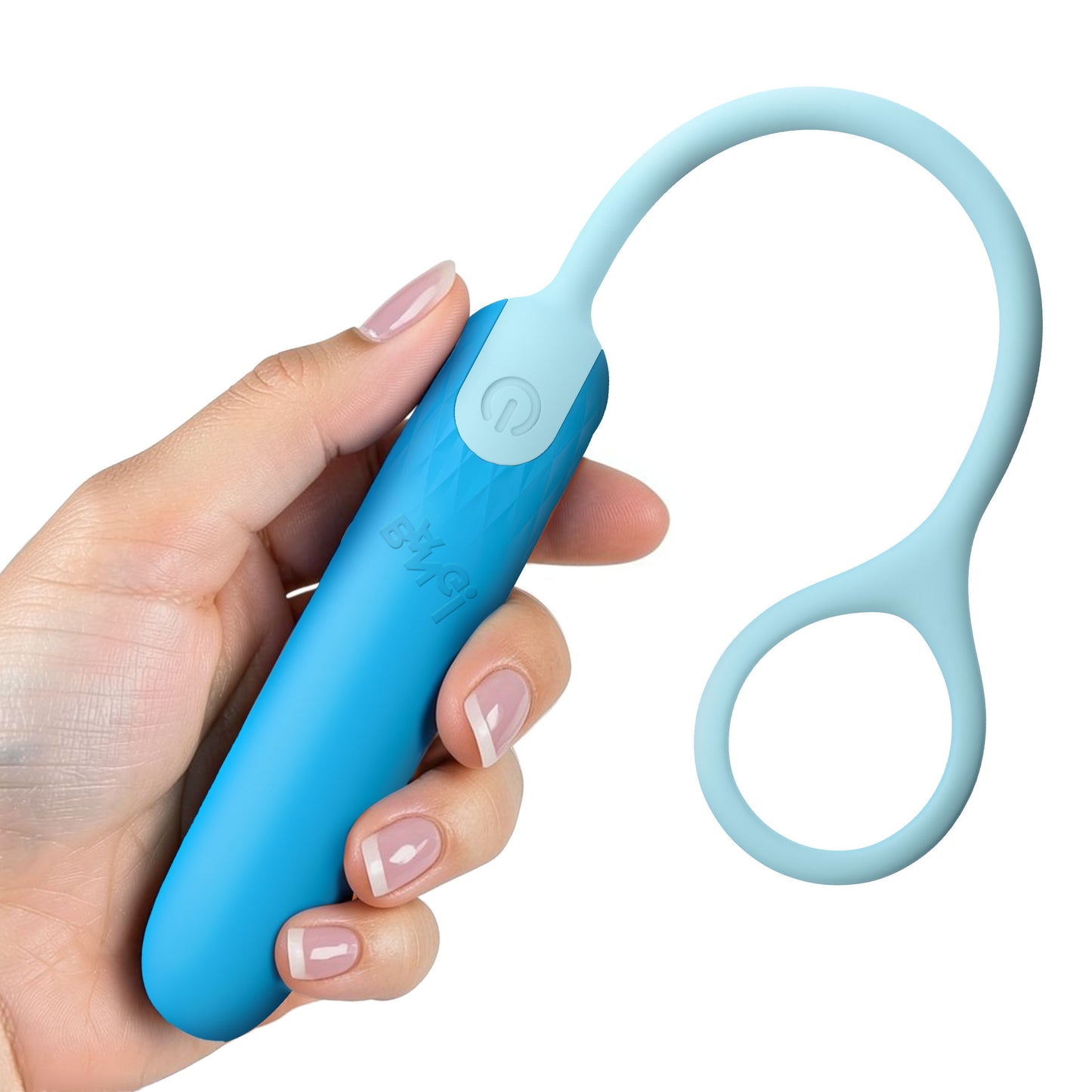 Silicone Bullet With Cord - Blue