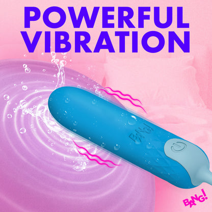 Silicone Bullet With Cord - Blue