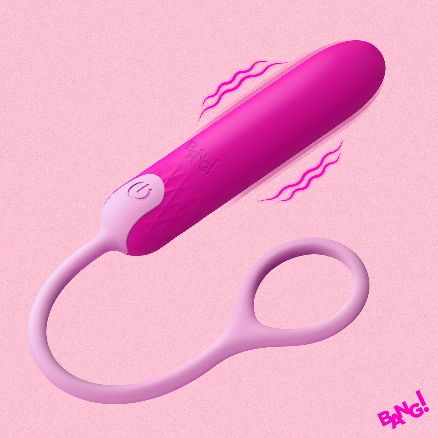 Silicone Bullet With Cord - Pink