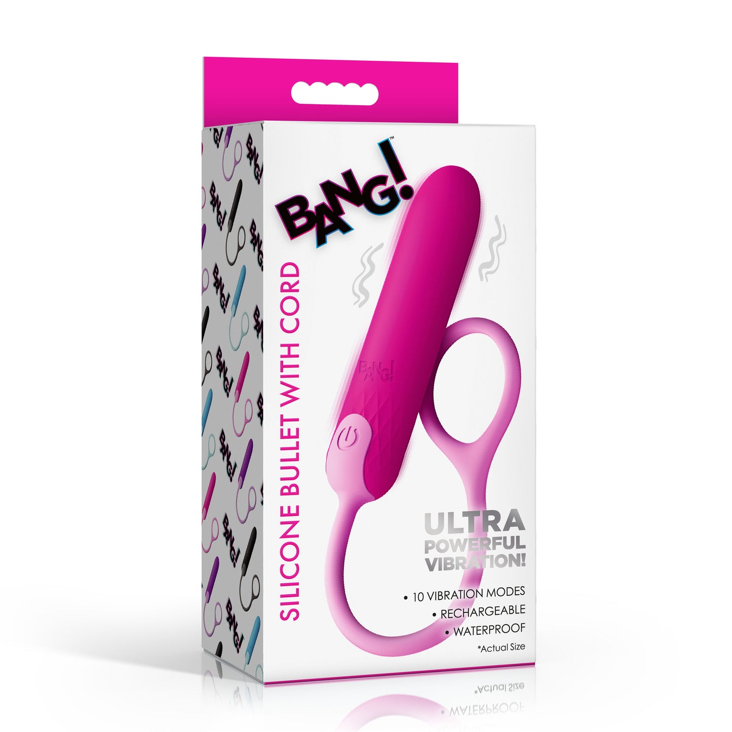 Silicone Bullet With Cord - Pink