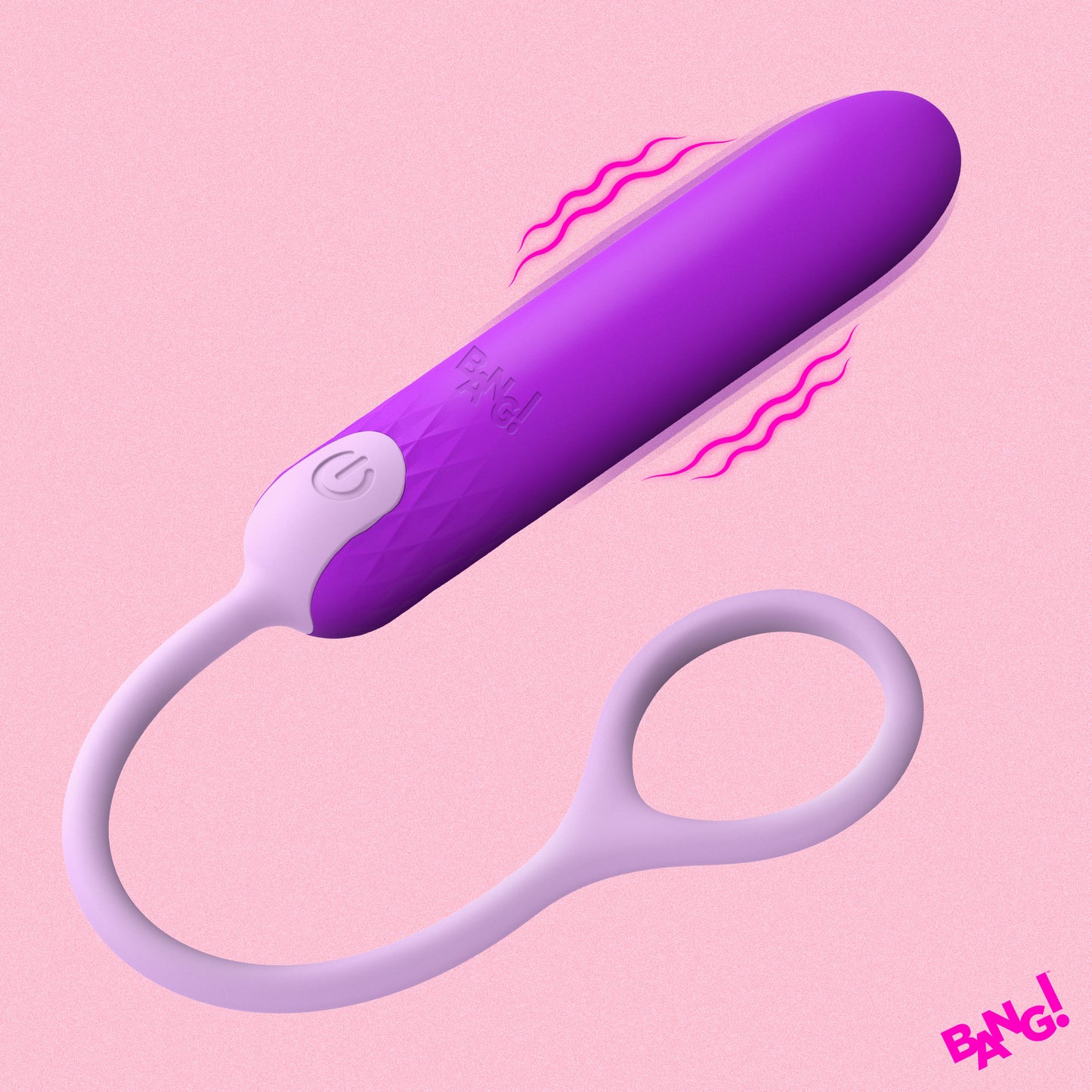 Silicone Bullet With Cord - Purple