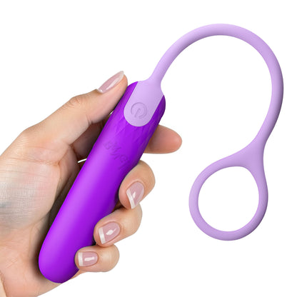 Silicone Bullet With Cord - Purple