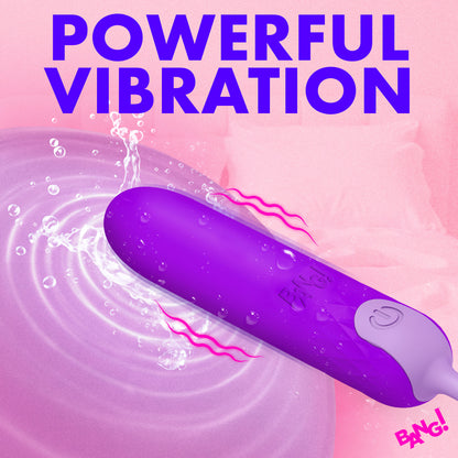 Silicone Bullet With Cord - Purple