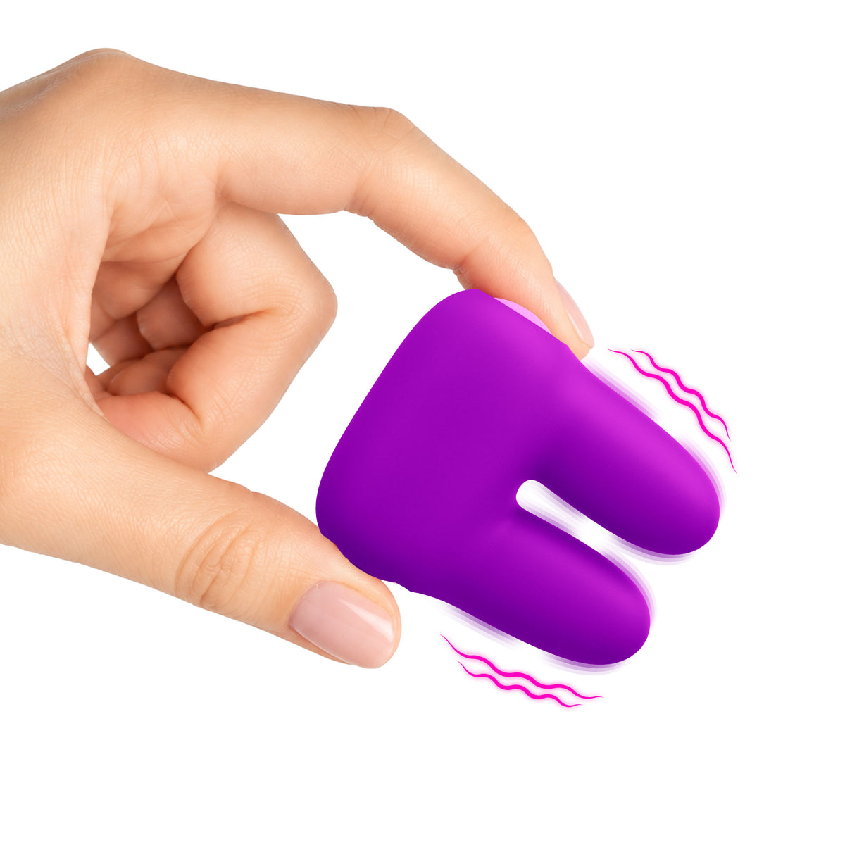 Dual Silicone Vibrator - Purple