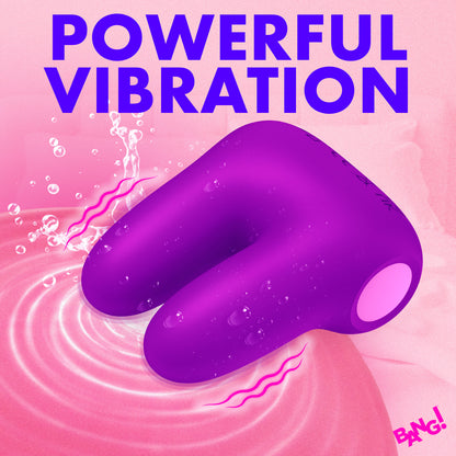 Dual Silicone Vibrator - Purple