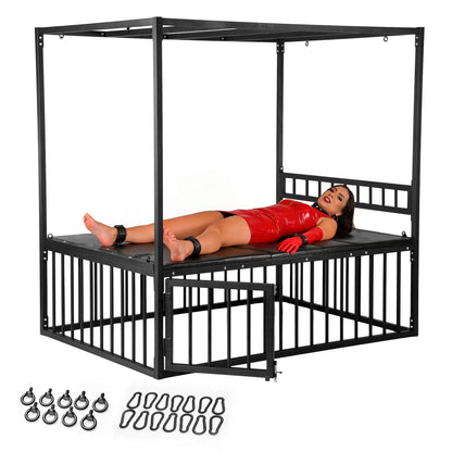 Bondage Bed With Cage