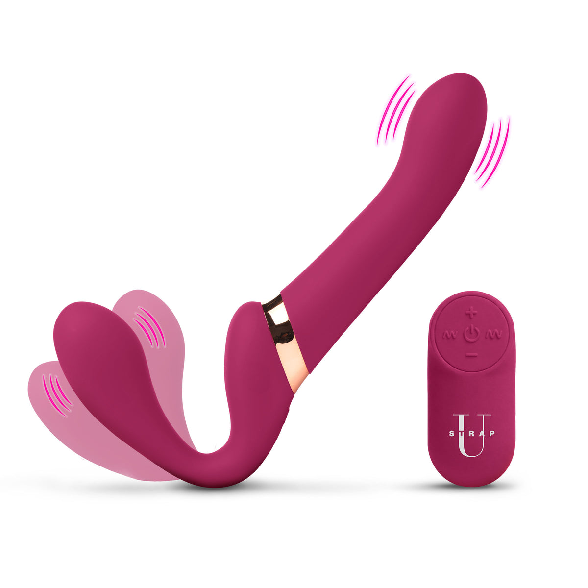 10x Pleasure Poser Posable Vibrating Strapless Strap-on