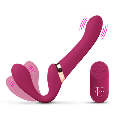 10x Pleasure Poser Posable Vibrating Strapless Strap-on