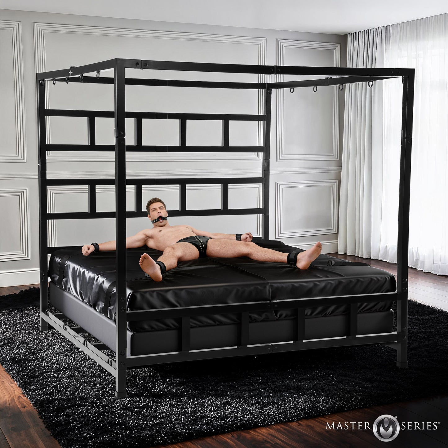 King Size Dungeon Bed With Suspension Canopy