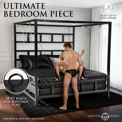 King Size Dungeon Bed With Suspension Canopy