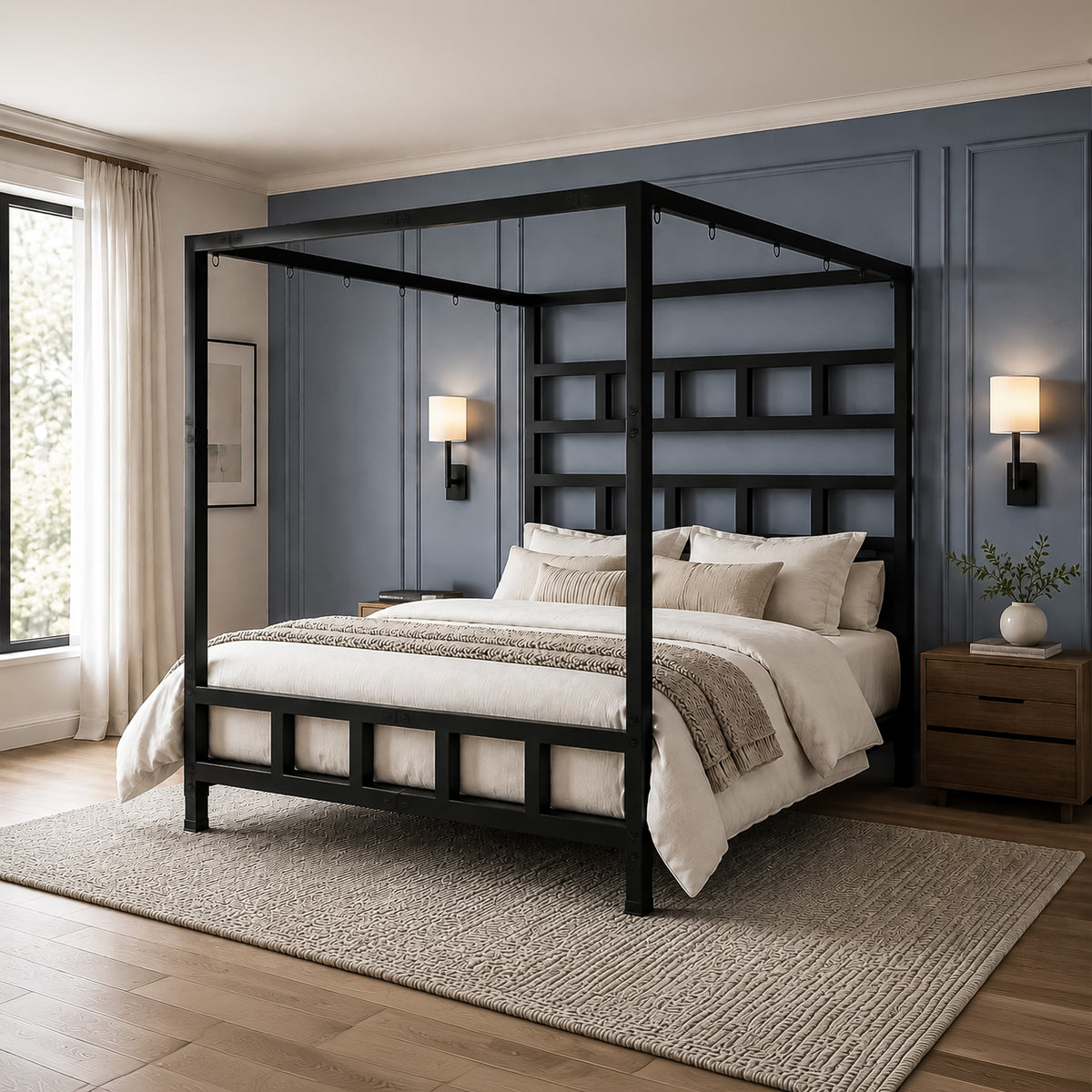 King Size Dungeon Bed With Suspension Canopy