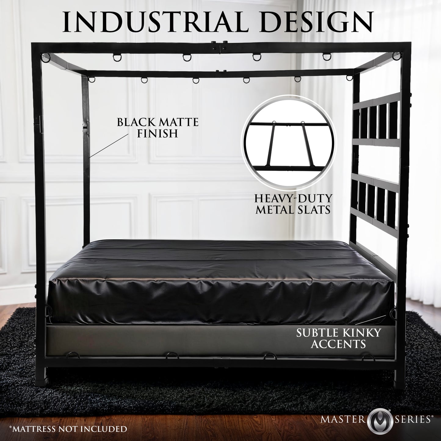King Size Dungeon Bed With Suspension Canopy