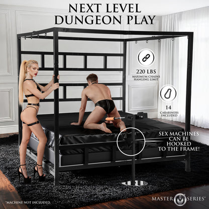 King Size Dungeon Bed With Suspension Canopy