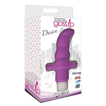 Desire Silicone Vibrating Anal Probe- Purple