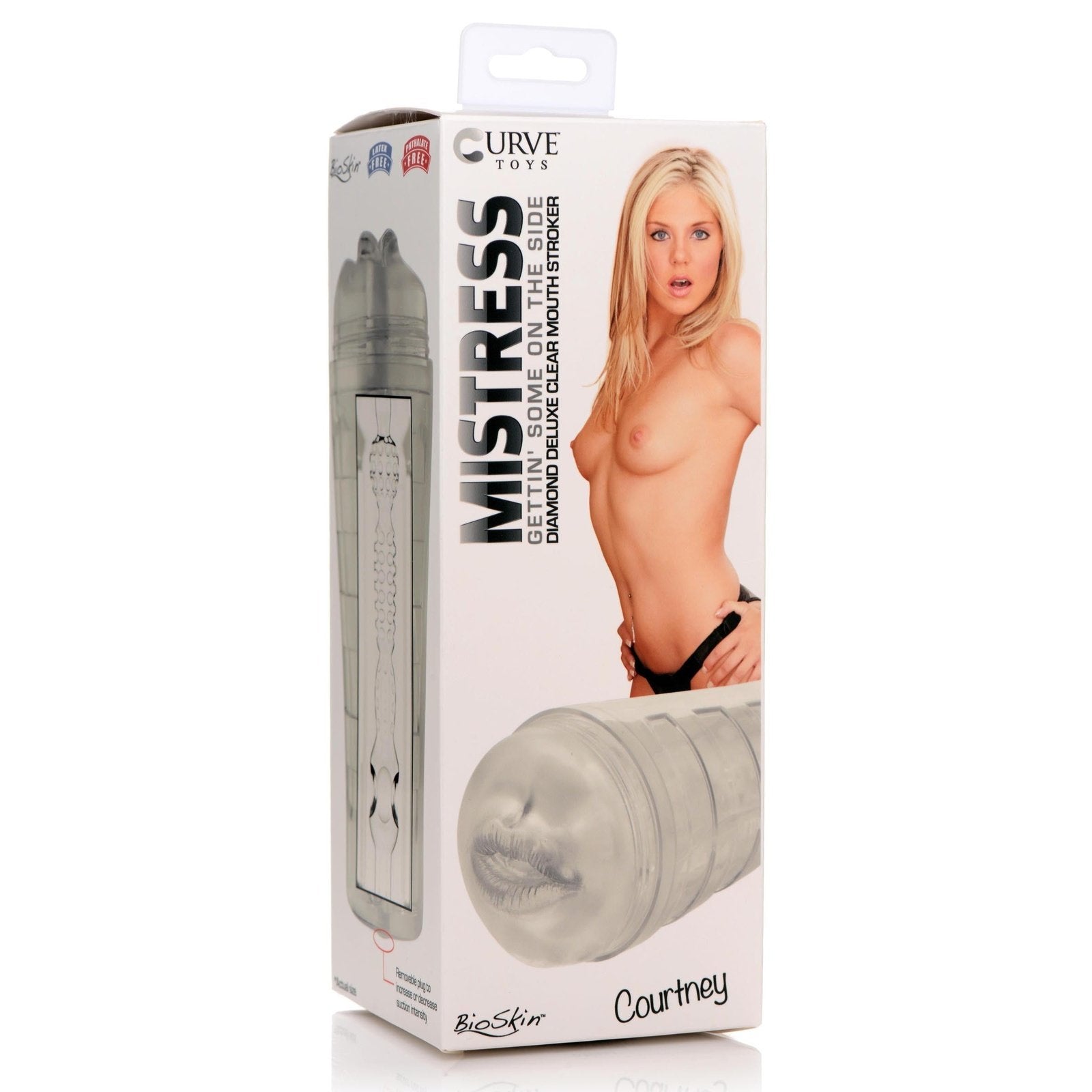 Mistress Courtney Diamond Deluxe Mouth Stroker - Clear