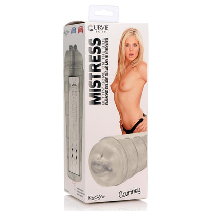 Mistress Courtney Diamond Deluxe Mouth Stroker - Clear