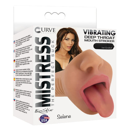 Mistress Selene Vibrating Mouth Stroker- Tan