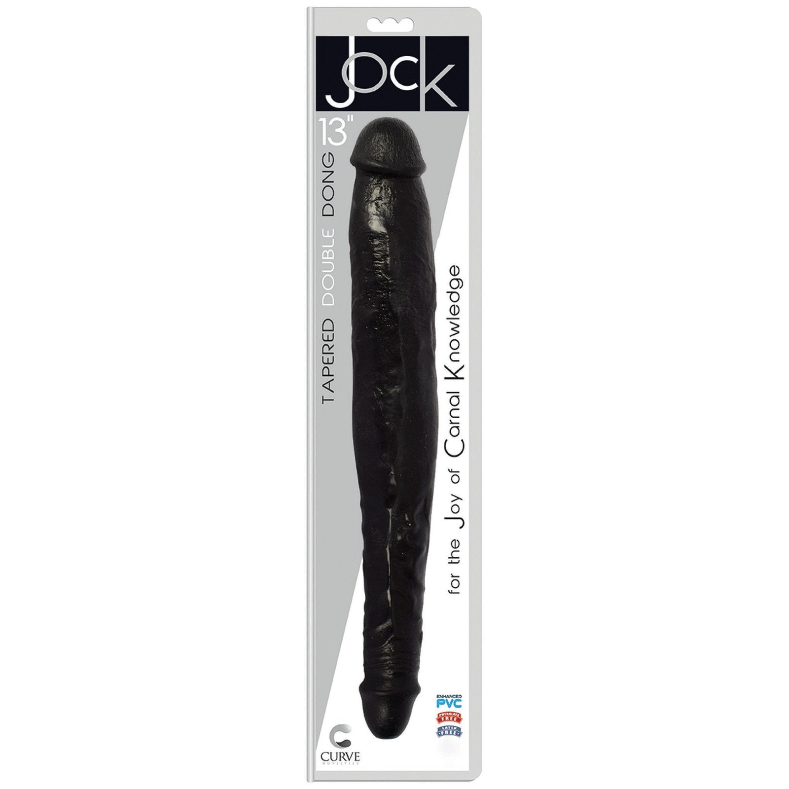 Jock 13 Inch Tapered Double Dong Black