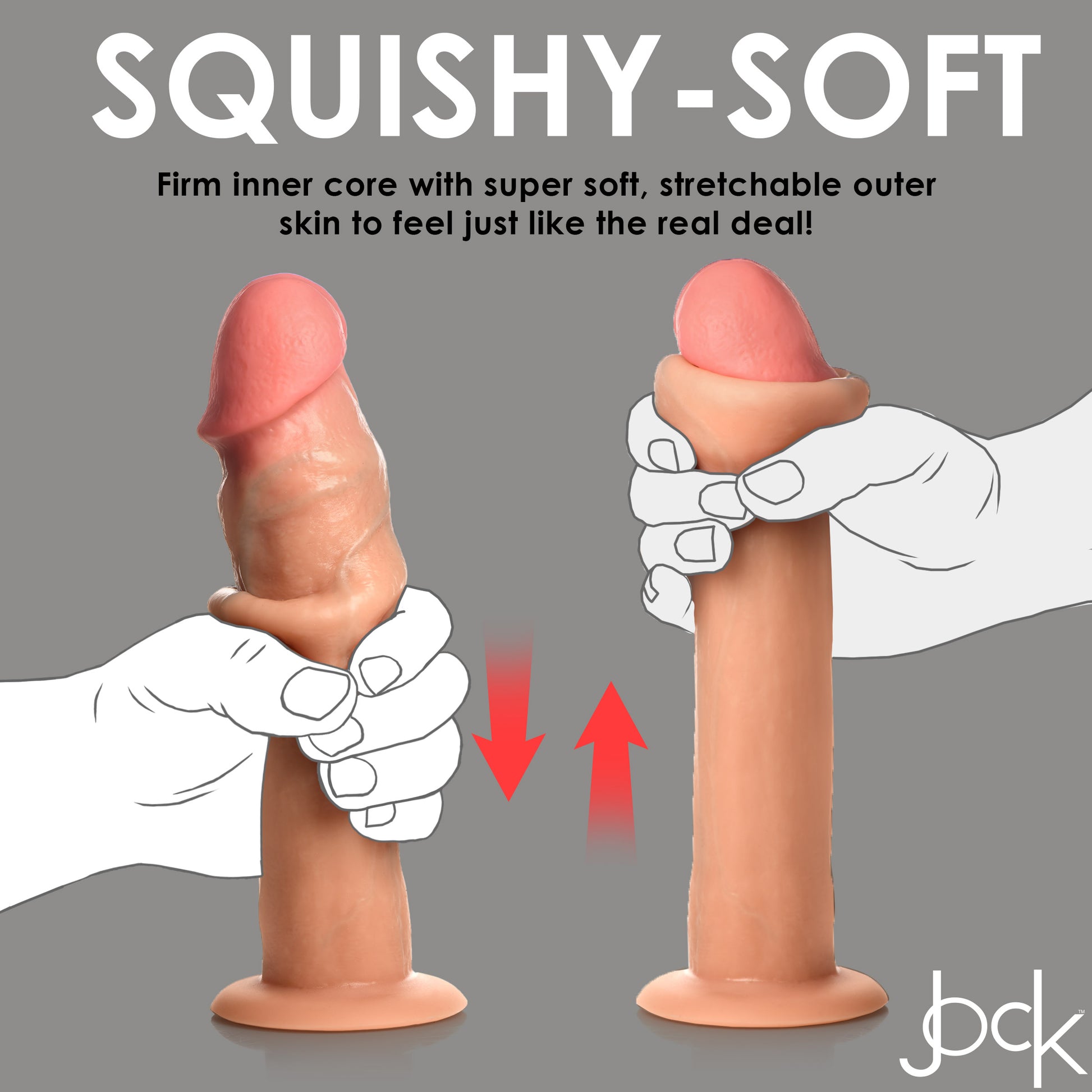 Real Skin Silicone Dildo - Inch