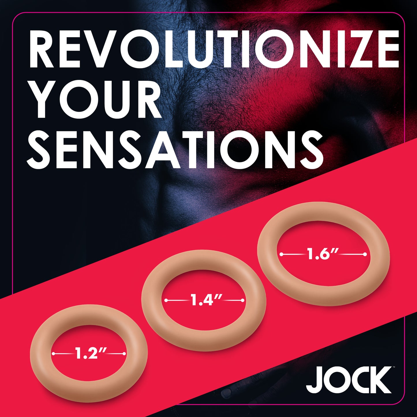 Discreet Silicone Cock Ring Set - Medium