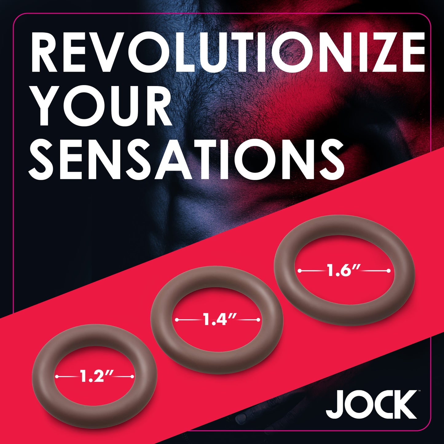 Discreet Silicone Cock Ring Set - Dark